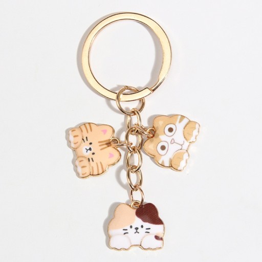 CHARMS PRSTEŇ NA KĽÚČENKU MAČKA MAČIATKA MAČIATKA KITKI HNEDÁ