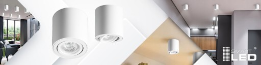Prisadené halogénové GU10 SPOT LED 4 farebné rolovacie pohyblivé stropné svietidlo
