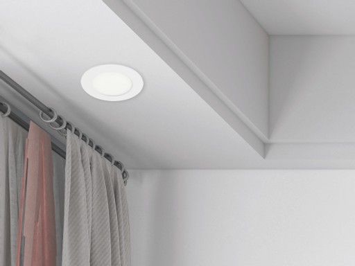 okrúhly LED pod omietku pod omietku 12W TEPLÁ BIELA 3000K
