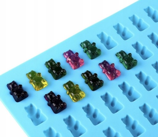 FORMULÁR SILIKÓNOVÁ FORMA MEDVEĎ ČOKOLÁDY PRRALINES ŽELÉ MEDVÍDKY MEDVÍDKY + PIPETKA