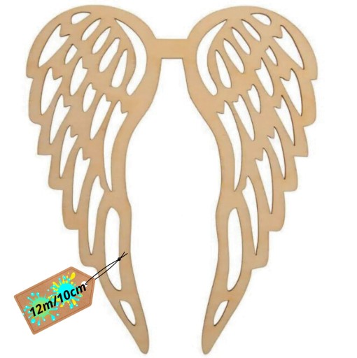 Drevené anjelské krídla 12x10cm Macrame Base Angel Wings