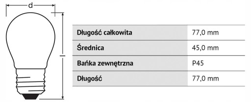 LED žiarovka E27 GUĽOVÁ 2,8W = 25W 2700K OSRAM GLASS