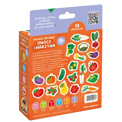 CzuCzu Párové puzzle Ovocie a zelenina
