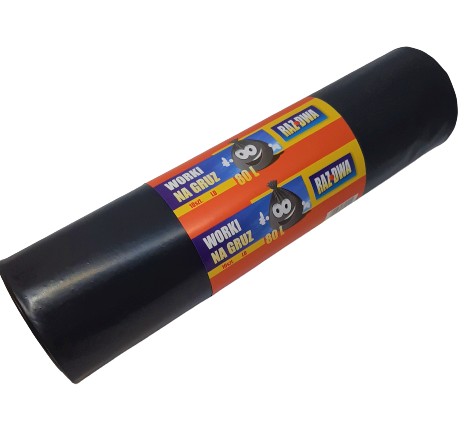 LDPE stavebné vrecia na suť, 80 l, 10 kusov, SILNÉ
