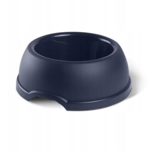 Plastová miska pre psov M, 0,6L, námornícka modrá, priem 19 cm,
