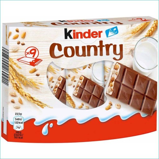 Ferrero Kinder Country Bars 5 cereálií 9 ks