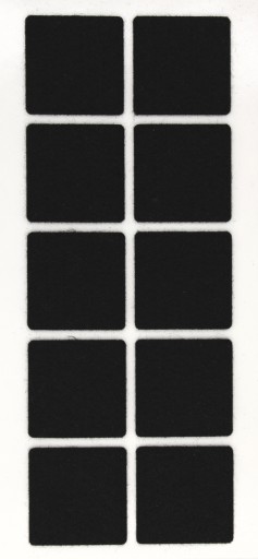 Samolepiace plsti STAROSTLIVOSŤ O PODLAHU 40 x 40 mm ČIERNA