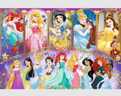 Puzzle 160 dielikov. Portréty Disney princezien