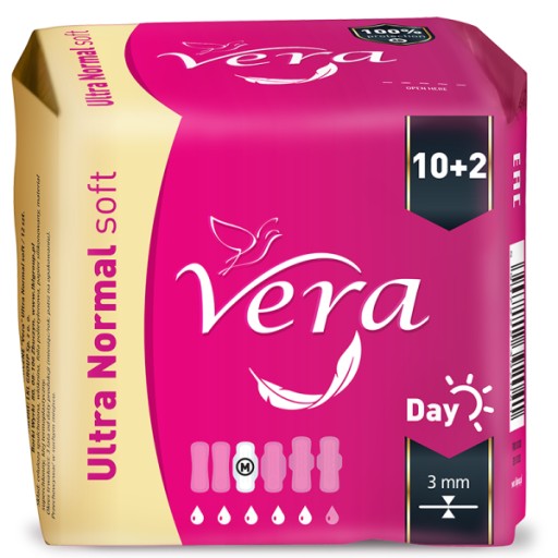 Ultra NORMAL Day Soft hygienické vložky VERA 10+2 ks.