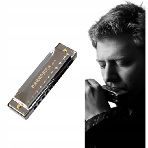Kovová ústna harmonika C dur, organová skrinka