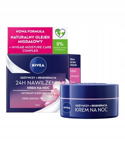 NIVEA 24H hydratačný nočný krém