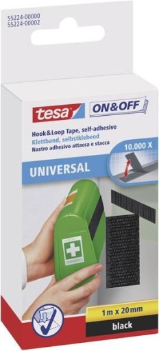 Samolepiaca páska tesa 1m x 20mm čierna