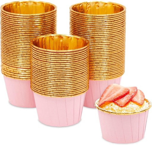 Košíčky na muffiny, košíčky na muffiny, RUŽOVÉ, 20 ks