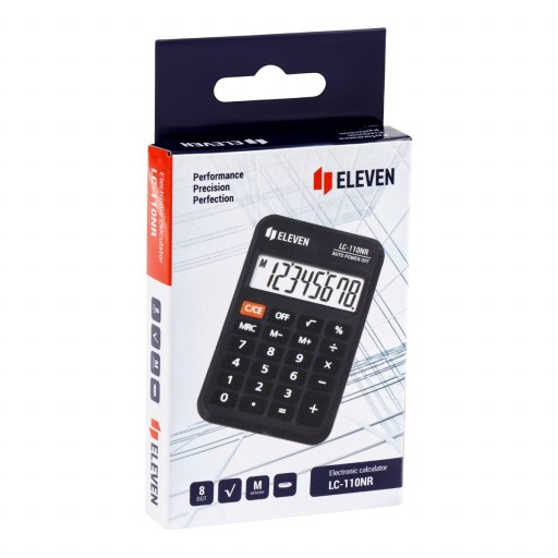 ELEVEN Vrecková kalkulačka LC110NR čierna