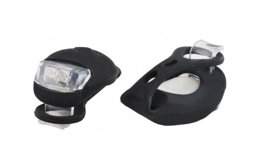 Silikónové svetlá na bicykel na bicykel - 2 ks. LED