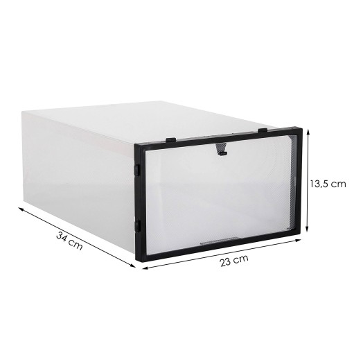 BOX ORGANIZÁTOR NÁDAJOV NA OBUV S KLAPOU NA ŠATNÍK 34x23x13,5 cm