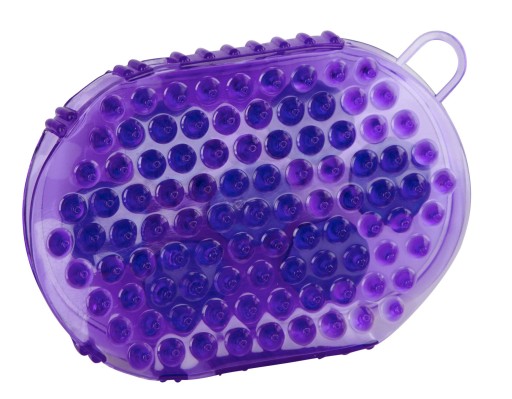 Magnetický masážny hrebeň na kone, fialový, Covalliero