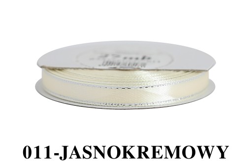 Saténová stuha Silver Stripes, 1cm/27mb, 3 farby na výber