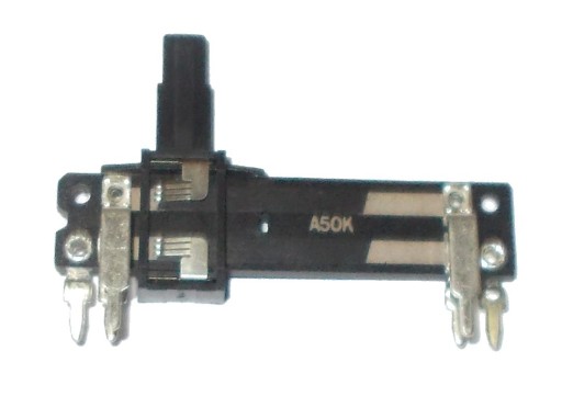 POTENCIOMETER POSÚVANIA 2x A50k 50k STEREO