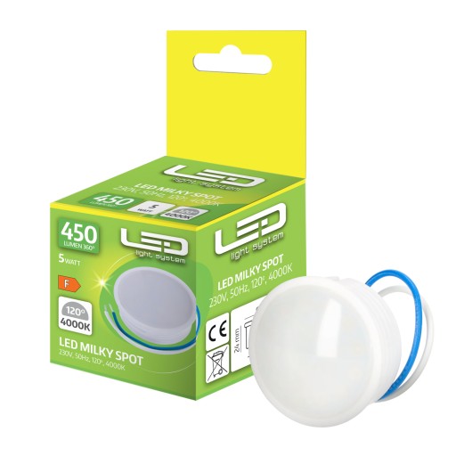 Vložiť modul LED žiarovka 5W 450lm 120° 4000K Neutrálna farba