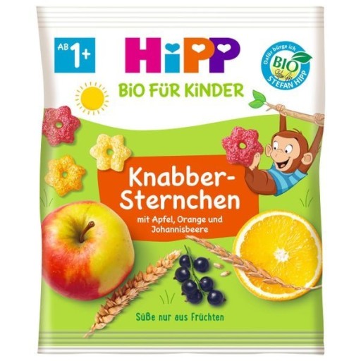 HiPP Bio cereálne a ovocné lupienky Stars