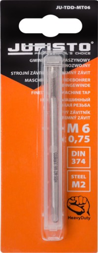 Strojový závitník M6 x 0,75 jemný závit HSS-M2