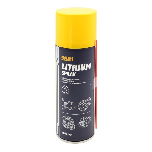 Lítiové mazivo 9881 Mannol Lítiový sprej 400 ml