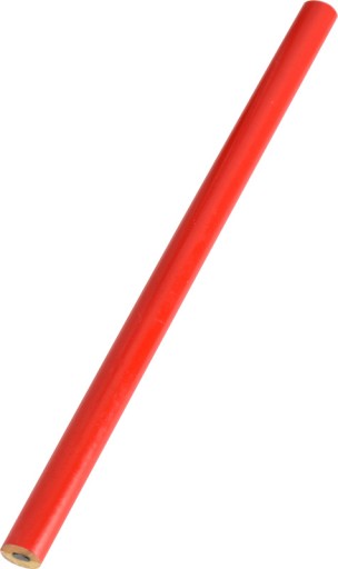 Červená stavebná stolárska ceruzka