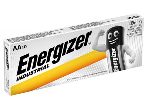 10x Energizer Industrial LR6 R6 AA výkonná batéria