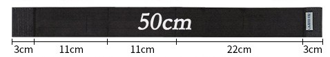 Organizérový pás do kufra auta, elastický na suchý zips, 50 cm