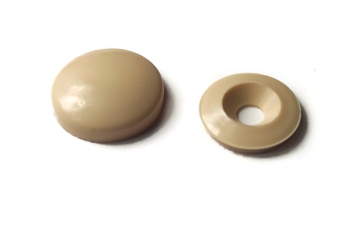 Rozeta 13mm - Uzávery skrutkovacie 100ks BÉŽ