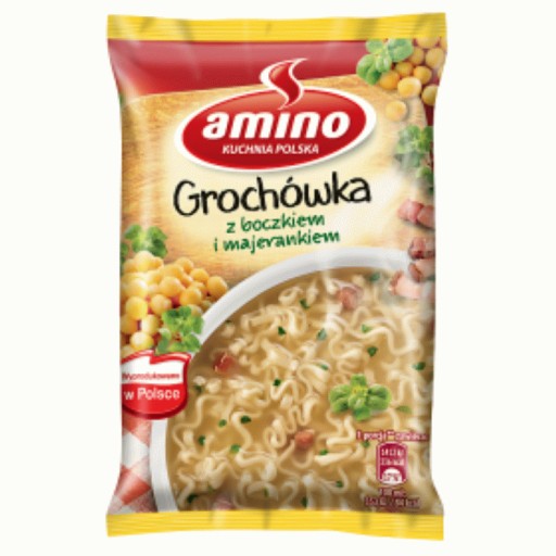 AMINO HRACHOVÁ POLIEVKA SO SLANINOU A MORJOR 65G