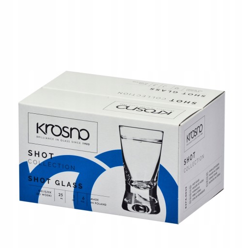 6 pohárov na vodku 25 ml IKS Shot KROSNO