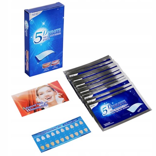 5D WHITE DENTAL pásiky na bielenie zubov | 14 pruhov