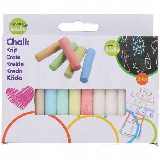 Farebná ŠKOLSKÁ RIEDA NA CHODNÍK 24 farieb