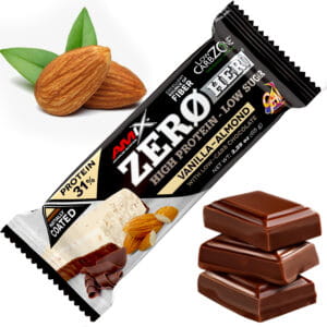 KETO Proteínová tyčinka Vanilkovo-mandľová 65g Zero Hero