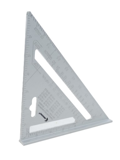 ANGLE univerzálne tesárske strešné pravítko 185mm x 260mm s pätkou