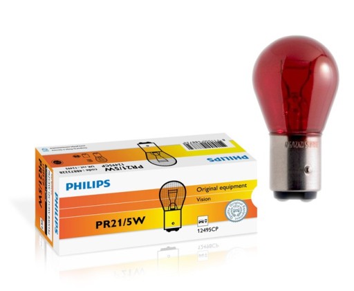 PHILIPS ŽIAROVKA PR21/5W ČERVENÁ FOCUS II C-MAX II