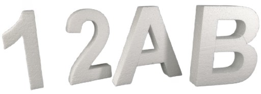 3D PÍSMENA, ČÍSLA, polystyrénová dekorácia, dekorácia