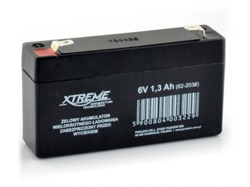 AGM olovená batéria 6V 1,3Ah XTREME 82-203