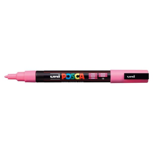 Pigmentový značkovač Posca ružový (13) PC-3M UNI