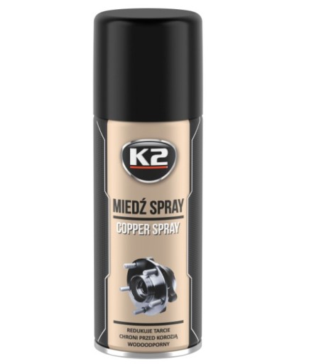 K2 MEDENÝ SPREJ VYSOKÁ TEPLOTA MEDENÝ TUK. 400 ml