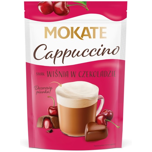 Mokate Cappucino s príchuťou čerešne a čokolády 110g