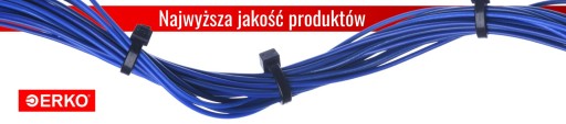 Sťahovacie pásky 7,6x200 čierne UV 100 kusov sťahovacie pásky ERKO sťahovacie pásky