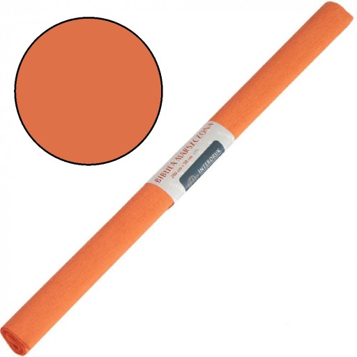 CRIPPED vreckový papier do školy 50CM 2M TMAVÝ ORANŽOVÝ VÝTLAČ