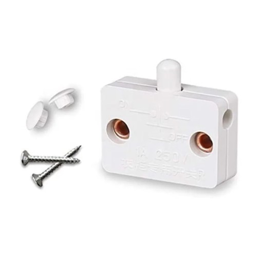 Dverový koncový spínač 1A/250V biely