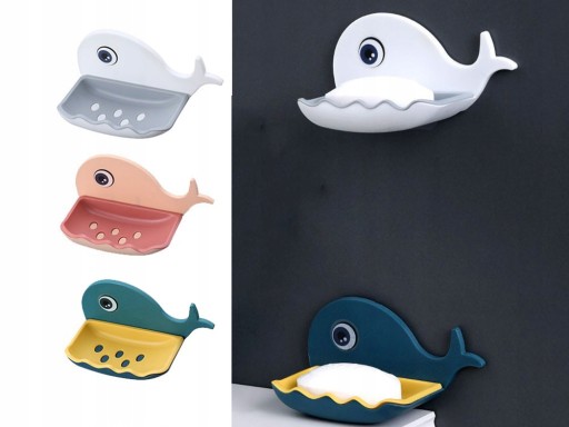 Miska na mydlo pre nádobu na mydlo do kúpeľa WHALE