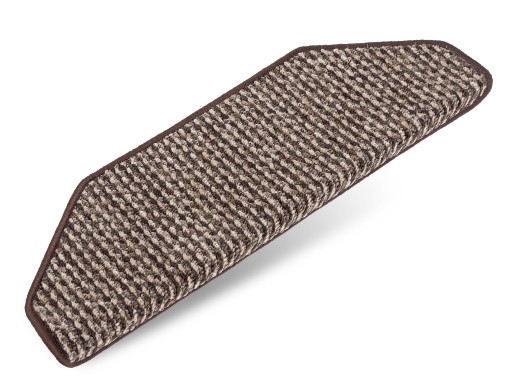 TREPS KOBERCE NA DREVENÉ SCHODY, PROTIŠMYKOVÉ, ODOLNÉ, HNEDÉ