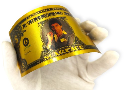 SCARFACE Krásna pozlátená zberateľská bankovka