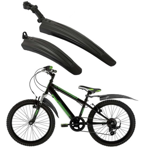 SET BLATNÍKOV PREDNÝ ZADNÝ MTB BICYKEL 24-29 palcový ČIERNA